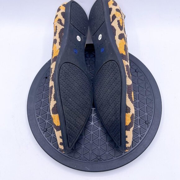Rothy's Sz 11 Ballet Flats The Point II Big Wild Cat Leopard Animal Print - Picture 6 of 9